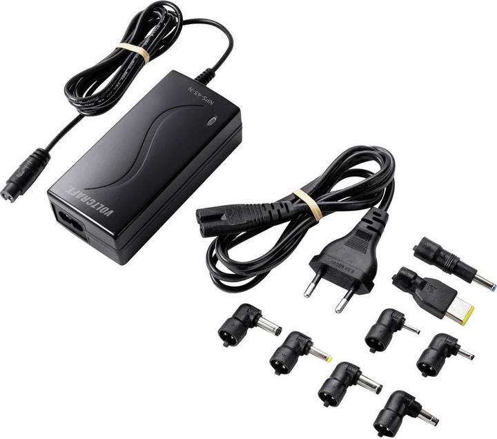 Actual product image Voltcraft Notebook power supply NPSA-45-N (45 W)
