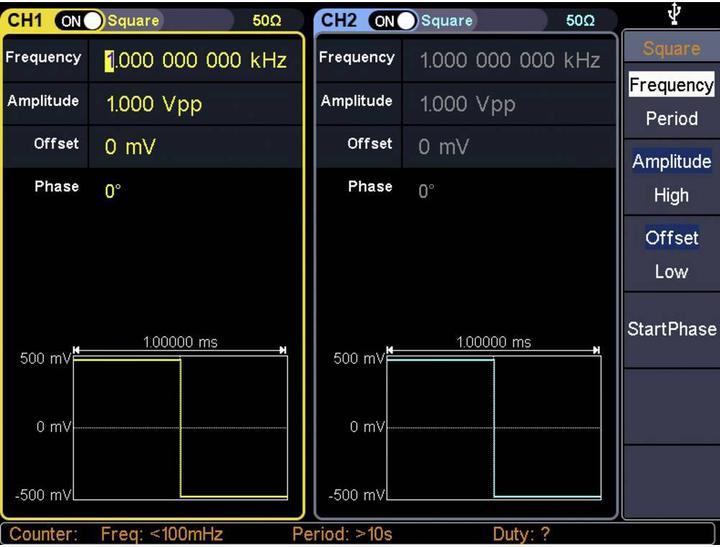 Image du produit Voltcraft Générateur de signaux arbitraires 80 MHz à deux canaux avec écran tactile
