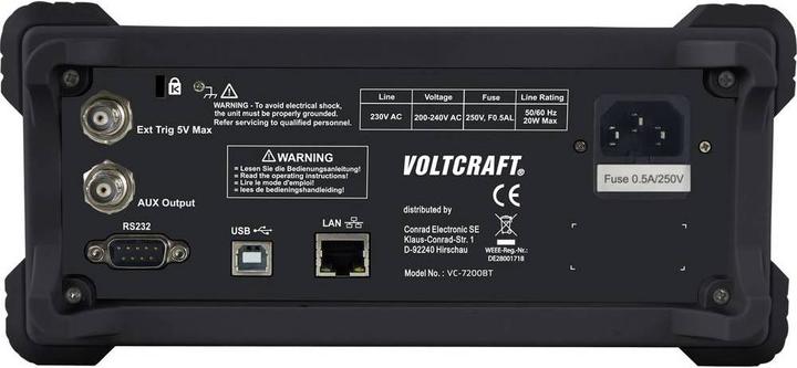 Actual product image Voltcraft Table multimeter (CAT I 1000V, CAT II 600V)