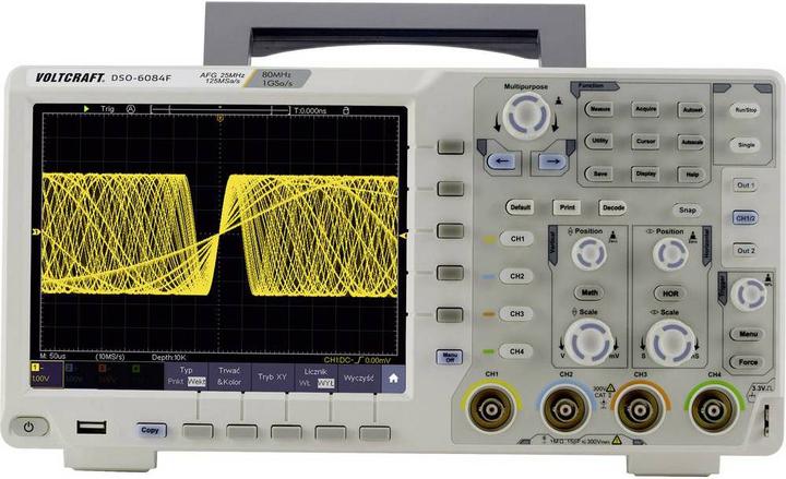 Produktbild Voltcraft Digital-Oszilloskop DSO-6084F (CAT II)