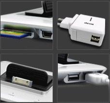 Immagine prodotto Dexim MacHub Alu, docking station per iPod/iPhone (USB-A, 3 Porti)