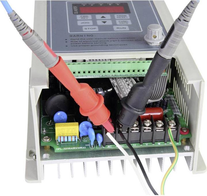 Image du produit Voltcraft Pince crocodile mâle 4 mm CAT III 1000 V, CAT IV 600 V Noir, Rouge MSK-104