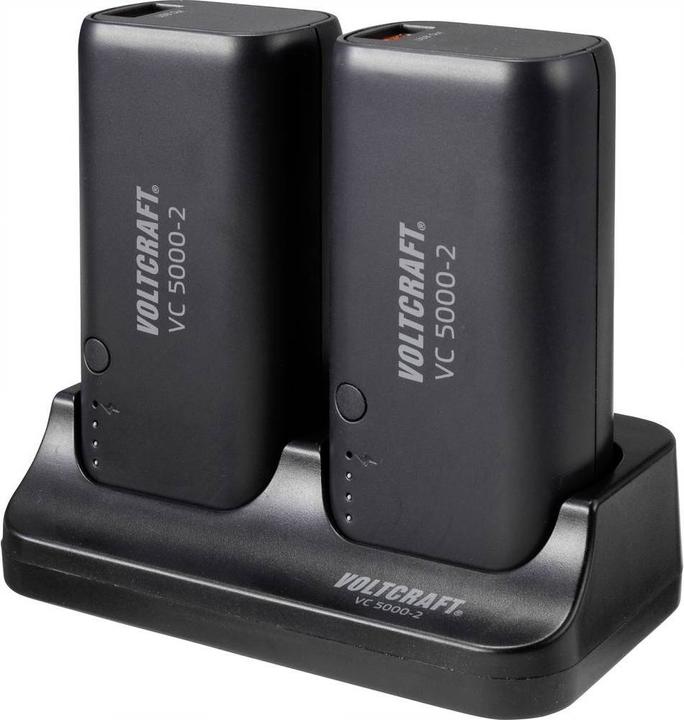 Produktbild Voltcraft Ladestation mit 2 Powerbanks 5000 mAh (5000 mAh, 18.50 Wh)