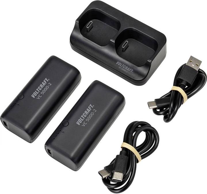 Produktbild Voltcraft Ladestation mit 2 Powerbanks 5000 mAh (5000 mAh, 18.50 Wh)