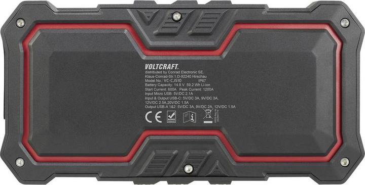 Actual product image Voltcraft Quick start system 1200A plus PD bank (1200 A, 16000 mAh)