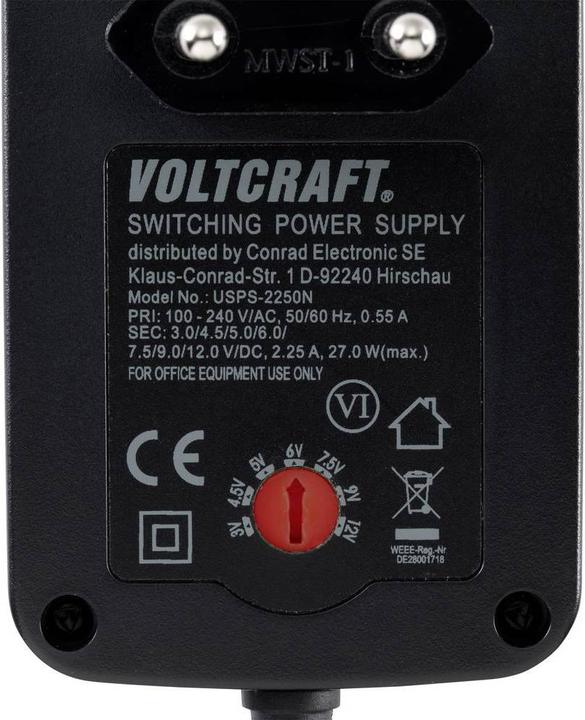 Produktbild Voltcraft Stecker-Netzteil