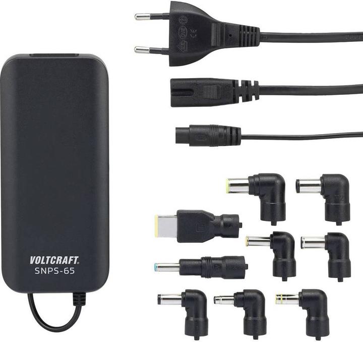 Actual product image Voltcraft Notebook power supply SNPS 65 Compact and lightweight (65 W)