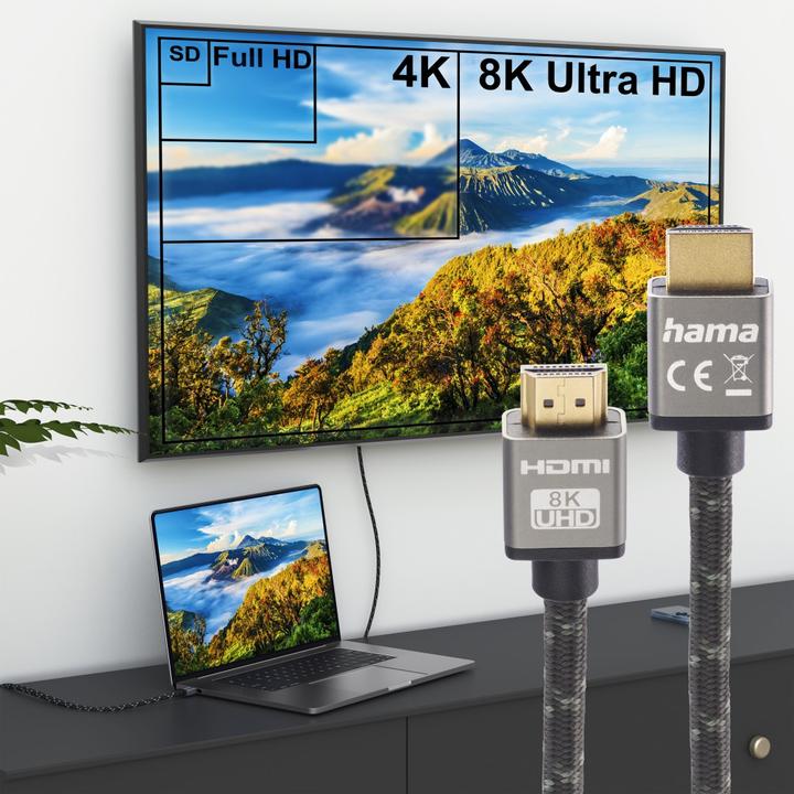 Immagine prodotto Hama HDMI Typ A — HDMI Typ A (2 m, HDMI)