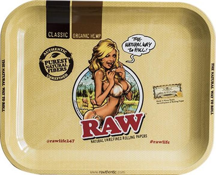 Actual product image RAW Rolling Tray L Girl 275 x 340mm