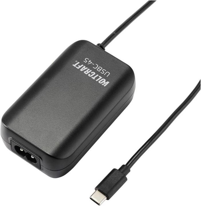 Actual product image Voltcraft Notebook power supply 45 W 5 V/DC 9 12 15 20 V/DC 3 A (45 W)