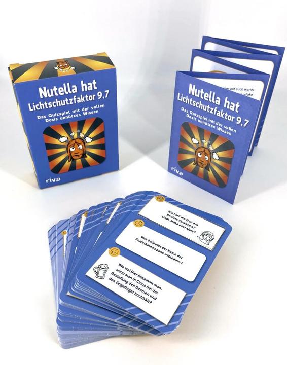 Produktbild Nutella hat Lichtschutzfaktor 9,7 – Das Quizspiel mit der vollen Dosis unnützes Wissen (Deutsch)