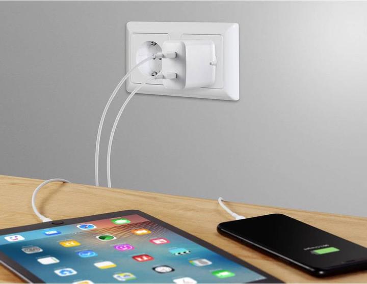 Produktbild Voltcraft USB Charger, 2x USB-A, 24W, white (24 W)