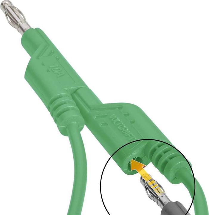 Image du produit Voltcraft Câble de mesure en PVC de 4 mm 1 mm² 1 m