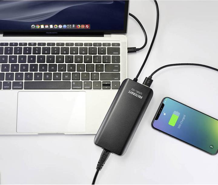 Produktbild Voltcraft Dual USB-Ladegerät mit USB-C Power Delivery und USB A-Ausgang (100 W)