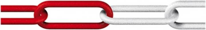 Dörner + Helmer 138201 Absperrkette Rot, Weiss Kunststoff 25 m (25 m)