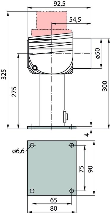Actual product image Dormakaba Electromagnets EM 500 H (Indoor)
