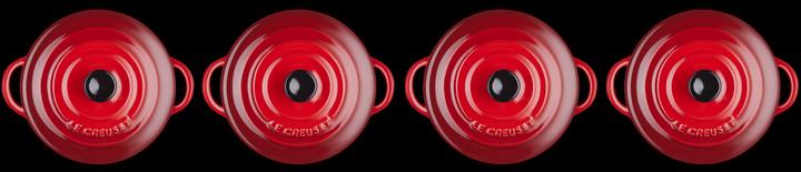 Image du produit Le Creuset Set de 4 mini-cocotte «rouge cerise»