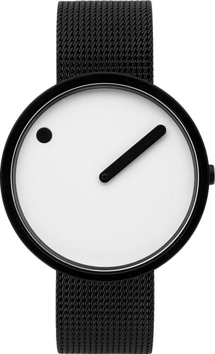 Picto 43379-1020 Unisex Uhr Black and White 40mm 5ATM (Analoguhr, 40 mm)