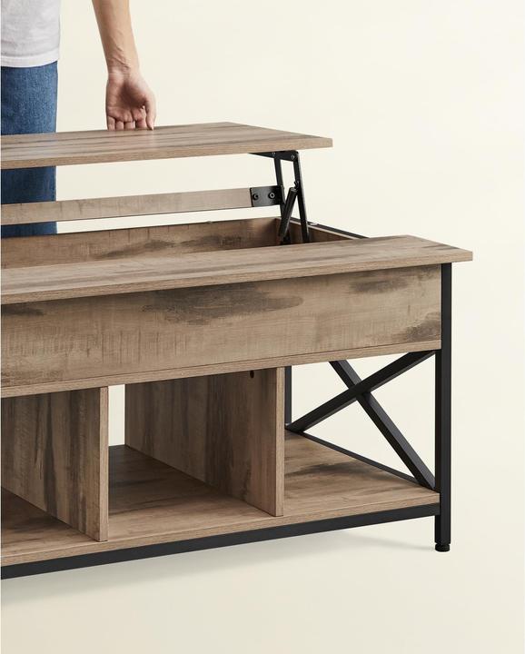 Produktbild Vasagle Couchtisch hellbraun 95,0 x 60,0 x 48,0 / 62,0 cm