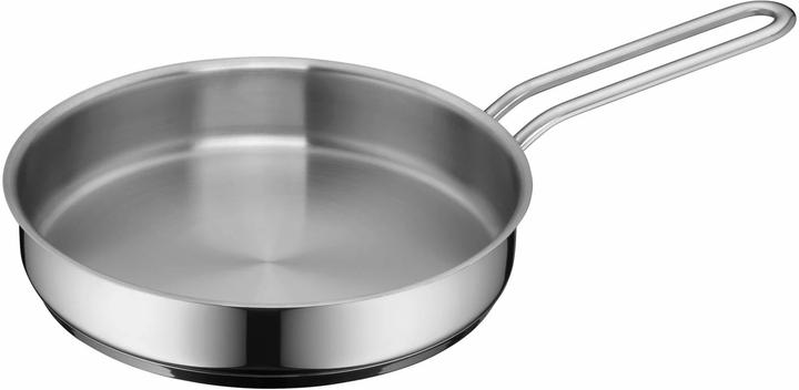 Produktbild WMF Edelstahlpfanne Bratpfanne 18cm Pfanne klein Induktion unbeschichtet (18 cm, Bratpfanne, Edelstahl)