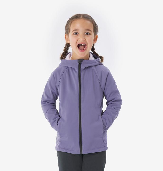 Actual product image Quechua Softshelljacke Kleinkinder Gr. 92–116 Wandern - MH900 violett