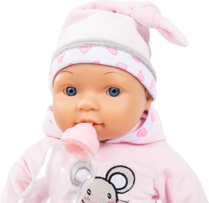 Produktbild Bayer Design 93844AA Babypuppe, rosa mit Mausmotiv