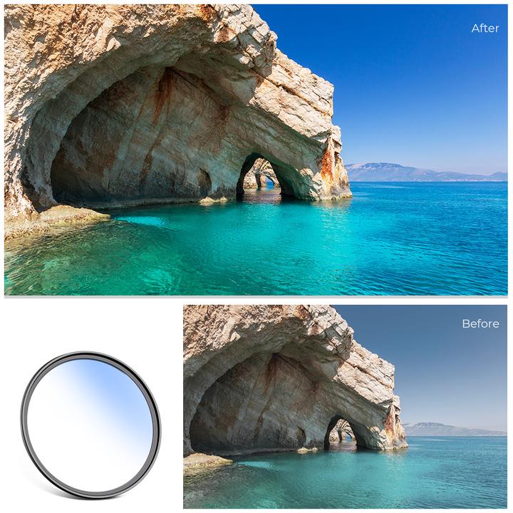 Produktbild K&F Concept 62MM MC UV Protection Filter Slim Frame with 18 Multi-layer Blue Coatings (C Series) (62 mm, UV-Filter)