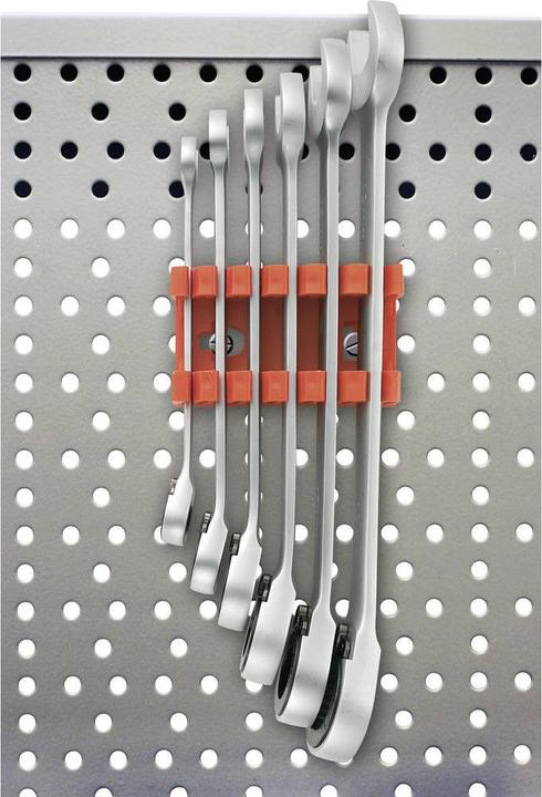 Produktbild Toolcraft Gabel-/Ratschenschlüssel-Satz umschaltbar 6tlg (8 mm, 10 mm, 13 mm, 15 mm, 17 mm, 19 mm)