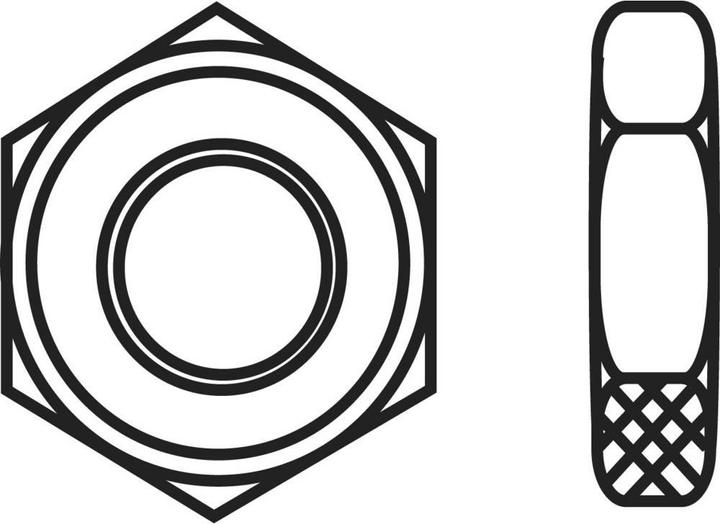 Image du produit Toolcraft Ecrous hexagonaux M4 DIN 439 St (M4)