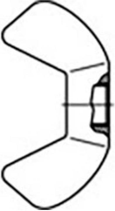 Image du produit Toolcraft Écrous à oreilles (M4)