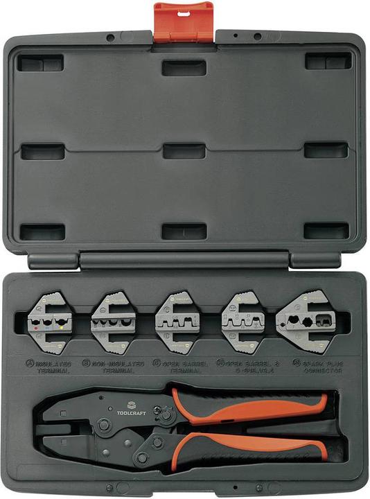 Productafbeelding Toolcraft Krimptangset, gedeeltelijk (225 mm)