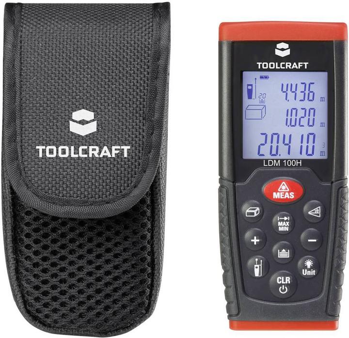 Produktbild Toolcraft Laser-Distanzmesser LDM 100 H (100 m, 635 nm)