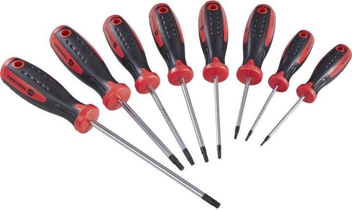 Image du produit Toolcraft Jeu de tournevis d'atelier 8 pièces profil T