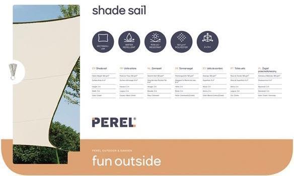 Actual product image Perel Rectangular awning (2 x 3 m)