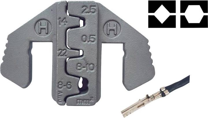 Produktbild Toolcraft Flachstecker, D-Sub-Stecker Quetschbereich: 2.5 bis 10 mm² (50.20 mm)