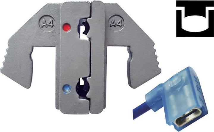 Produktbild Toolcraft Isolierte Flachsteckhülsen Quetschbereich: 0.5 bis 2.5 mm² (51 mm)