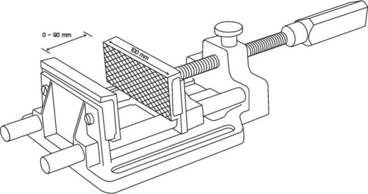 Actual product image Toolcraft Universal Quick Vise 100 mm (90 mm)