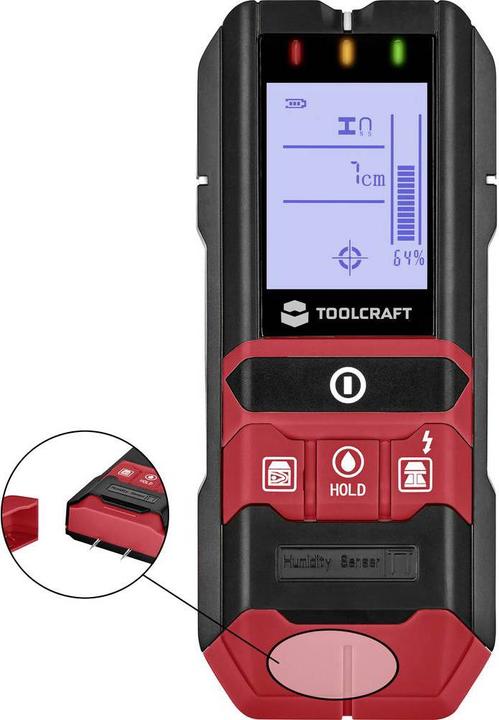 Toolcraft Ortungsgerät inkl. Materialfeuchtemessgerät