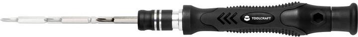 Image du produit Toolcraft Tournevis de précision à deux broches 16 en 1 (Escale, Hexagone externe, Recouvrement cruciforme Phillipps (PH), Section en T, 5 lobes (Pentalobe), Trilogie)