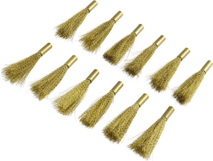 Image du produit Toolcraft Pinceau de rechange pour gomme en fibre de verre Lot de 12 (fil de laiton) 4 mm