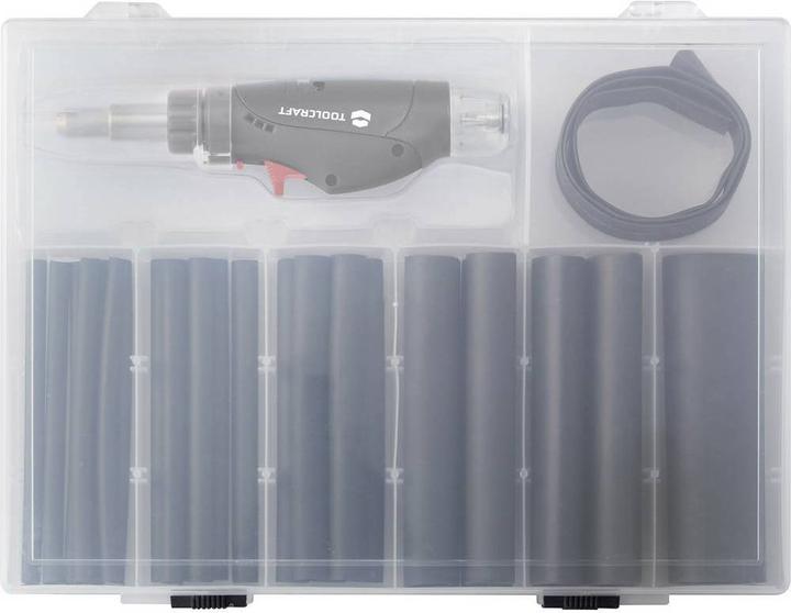Immagine prodotto Toolcraft Set di 27 pezzi di tubi termorestringenti con mini torcia a gas caldo da 1300 °C