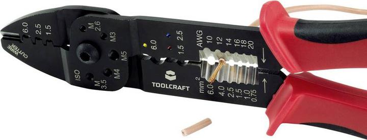 Produktbild Toolcraft Crimpzange 229 mm (243 mm)