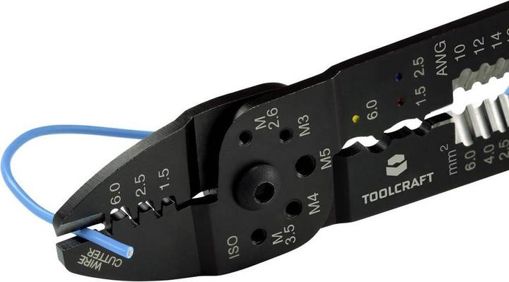 Produktbild Toolcraft Crimpzange 229 mm (243 mm)