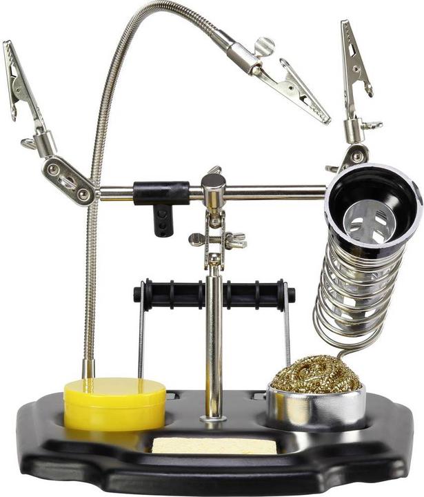 Actual product image Toolcraft Third Hand Soldering Iron Stand with Clip Holder (Soldering bit)