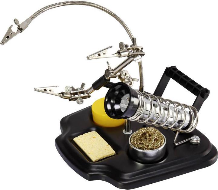 Actual product image Toolcraft Third Hand Soldering Iron Stand with Clip Holder (Soldering bit)