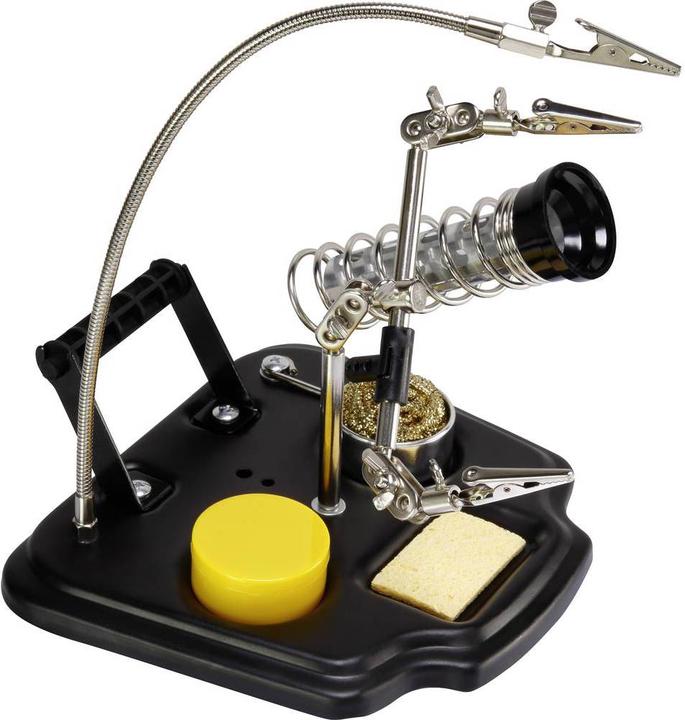 Actual product image Toolcraft Third Hand Soldering Iron Stand with Clip Holder (Soldering bit)