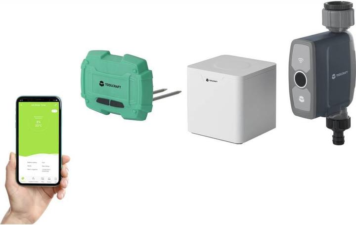 Produktbild Toolcraft Bewässerungssystem WiFi (Bewässerungscomputer)