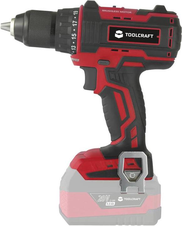 Produktbild Toolcraft 20 V bürstenlose Bohrmaschine (Akkubetrieb)