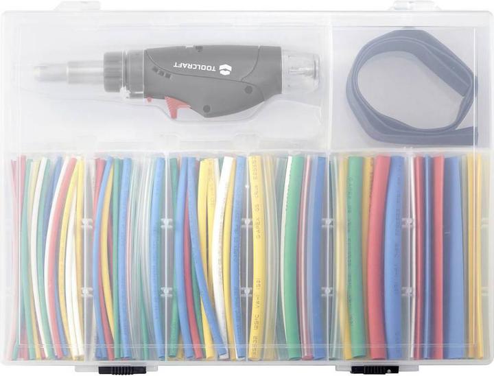 Image du produit Toolcraft Kit de gaines thermorétractables avec mini-brûleur à gaz chaud