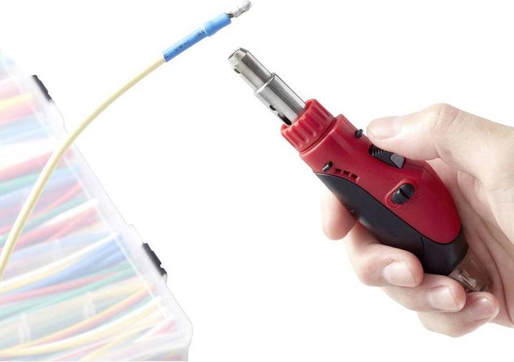 Image du produit Toolcraft Kit de gaines thermorétractables avec mini-brûleur à gaz chaud
